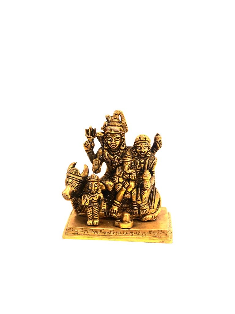 Lord Shiva Family Ganesh Beautiful Brass Statue Arts & Crafts Now At Tamrapatra