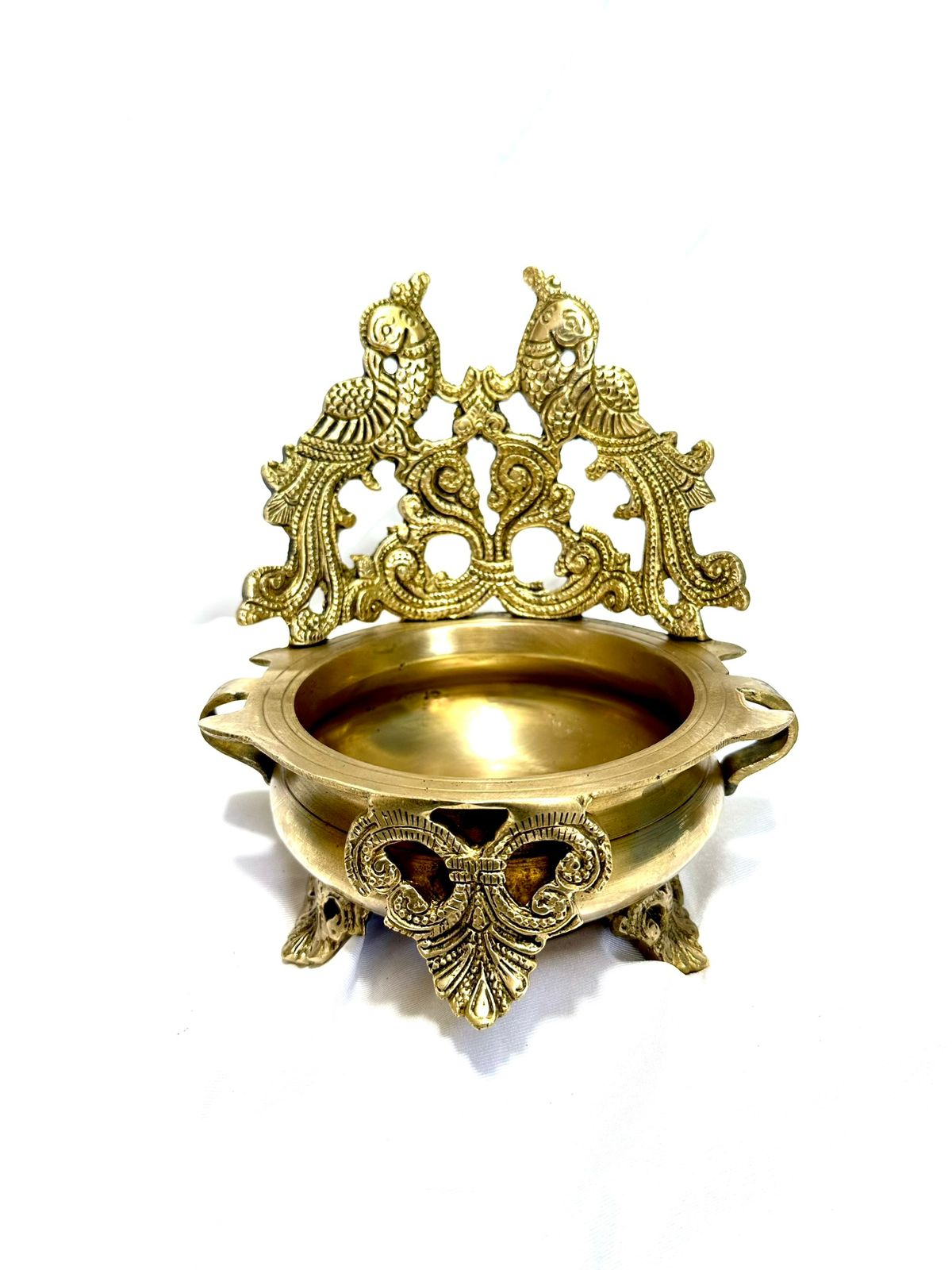 Premium Heavy Brass Urli Finest Craftsmanship Console Decoration By Tamrapatra