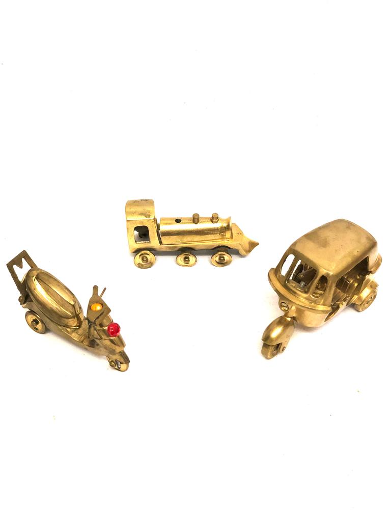 Brass Vehicles Souvenir Vintage Art In Various Modes Of Transport By Tamrapatra