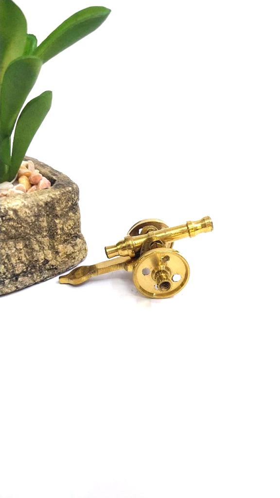 Brass Cannons In Various Sizes Souvenir Antique Showpiece By Tamrapatra