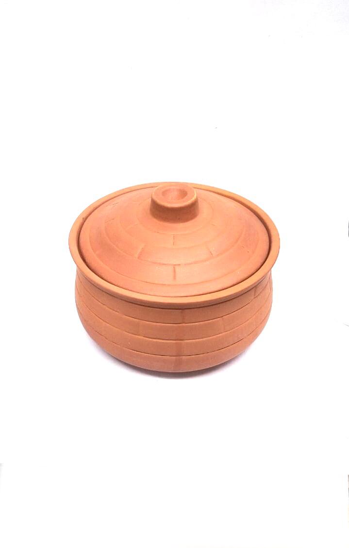Bricks Donga Set Beautiful Earthen Creations For Cooking Hygienic Food Tamrapatra