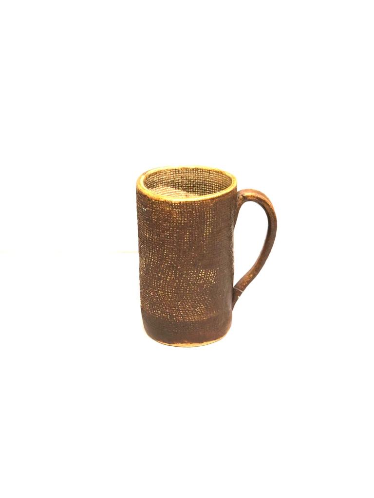 Ceramic Cup Planter Designed With Luxurious Look of Jute From Tamrapatra