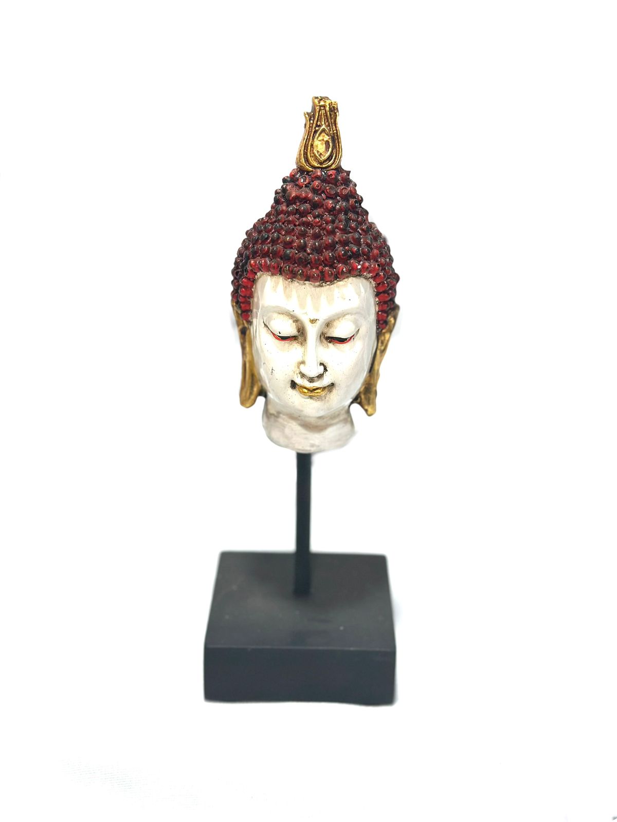 Buddha Face On Stand Excellent Finished Resin Artefacts Various Shades At Tamrapatra