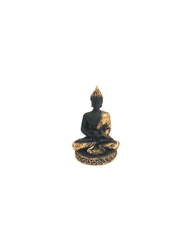 Buddha Figurine Crafted From Resin Suits Car Decoration Home By Tamrapatra