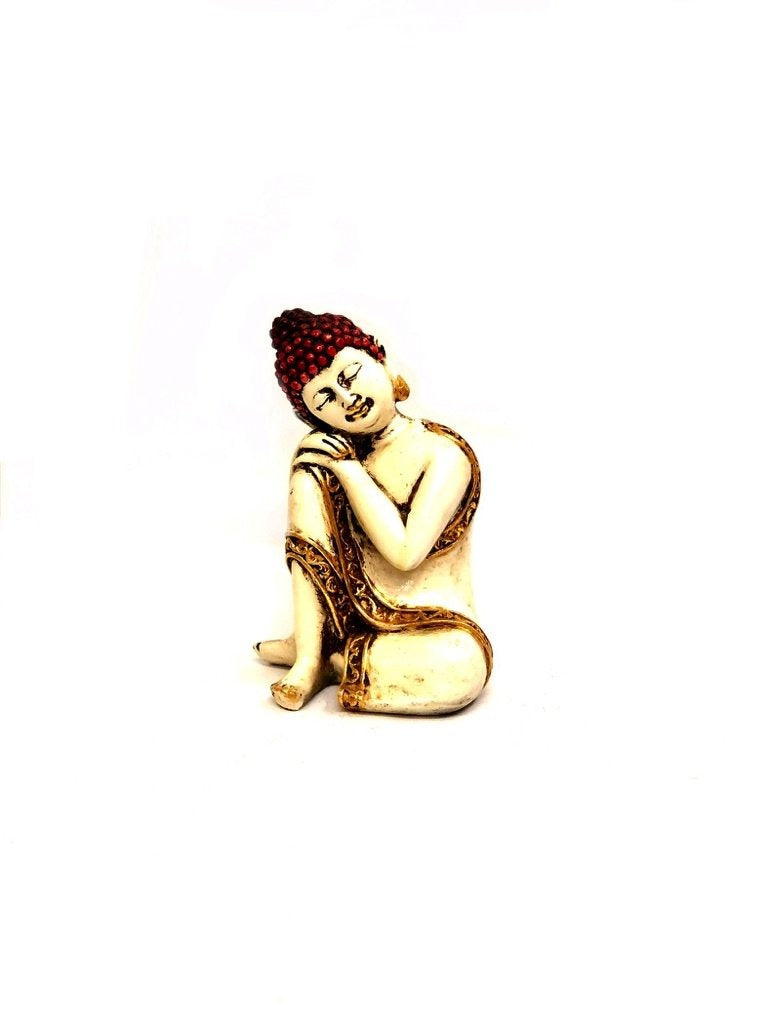 Buddha In Resting Pose Exclusive Ivory Gold Style Spiritual Collection At Tamrapatra