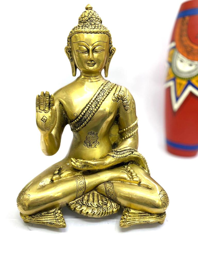 Buddha Idols Spiritual Excellence Huge Range Of Brass Collectible From Tamrapatra