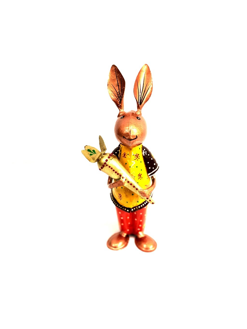 Metal Showpiece Rabbit Kid's Room Decorative Objects Artefacts By Tamrapatra
