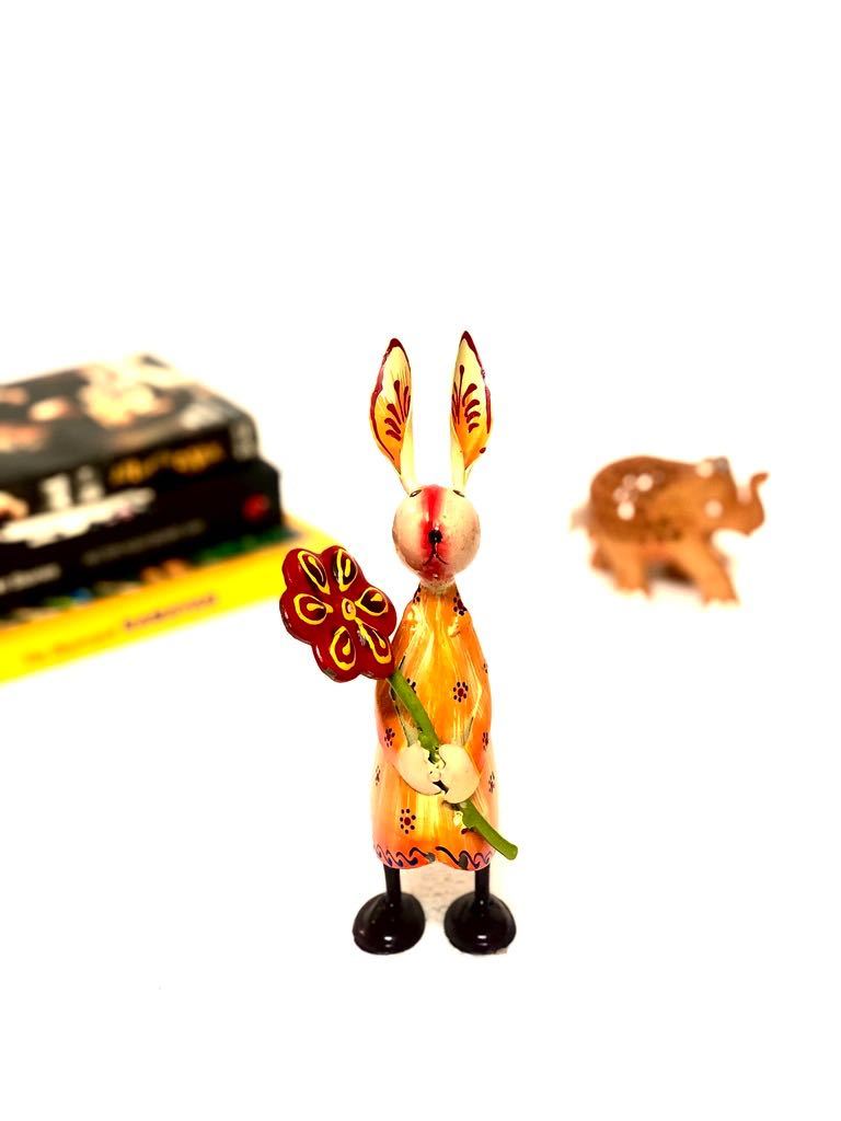 Cute Bunny Playing With Objects Metal Collection Tamrapatra - Tamrapatra