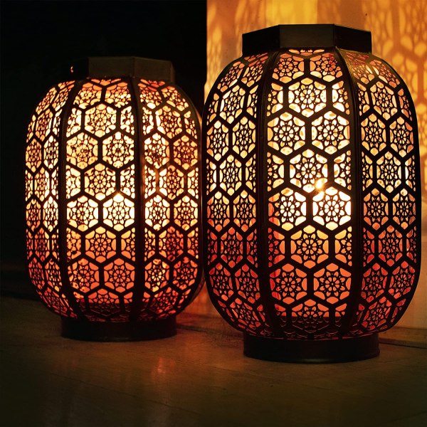 Moroccan Lamps & Lightings Black Copper Beautiful Shadow Effects Tamrapatra