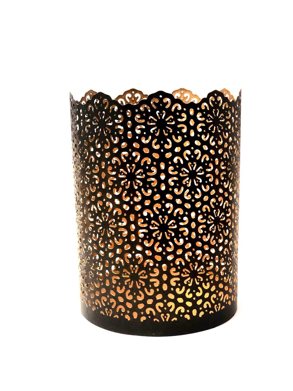 Floral Shadow Cylinder Style Creative Wedding Decoration Tamrapatra - Tamrapatra