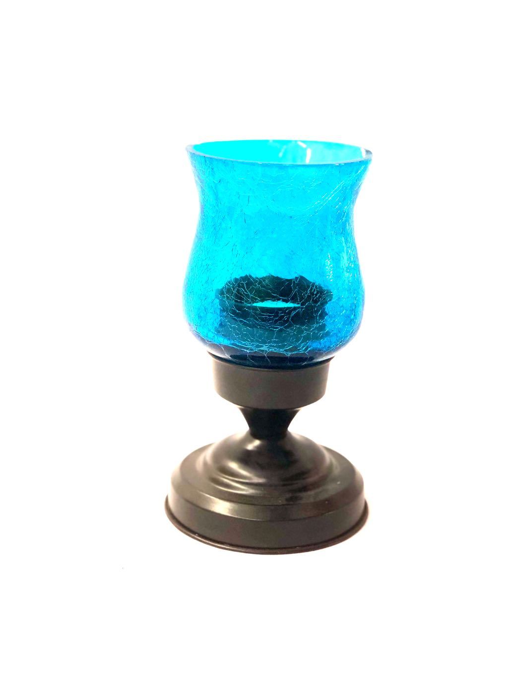 Crystal Glass Diya On Iron Stand Best Décor Lightings At Exclusively At Tamrapatra