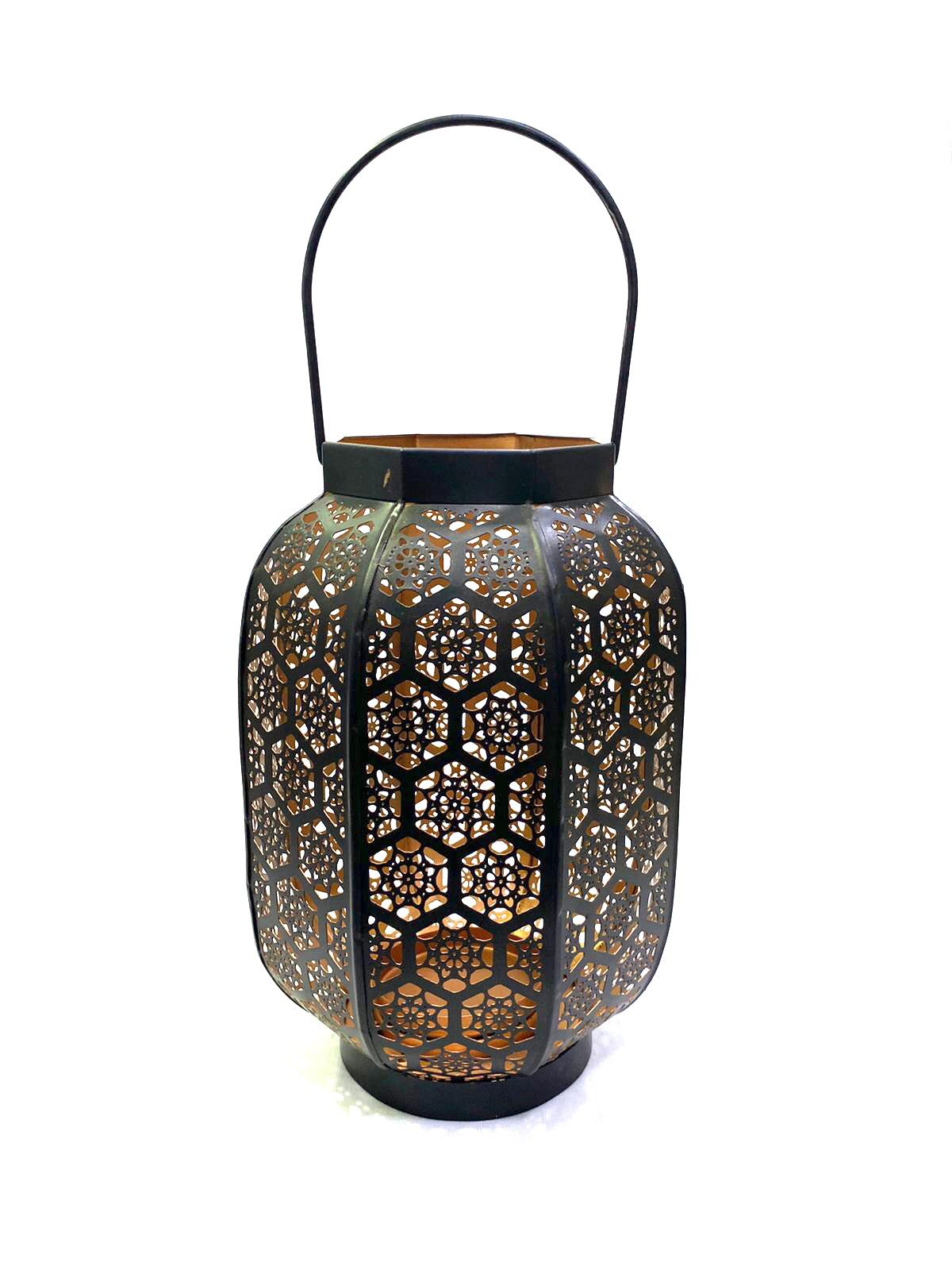 Moroccan Lamps & Lightings Black Copper Beautiful Shadow Effects Tamrapatra