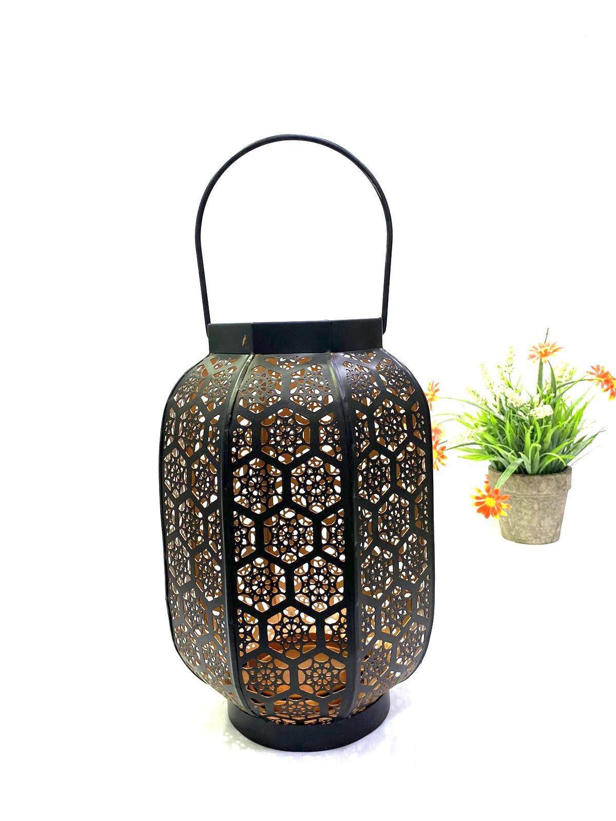 Moroccan Lamps & Lightings Black Copper Beautiful Shadow Effects Tamrapatra