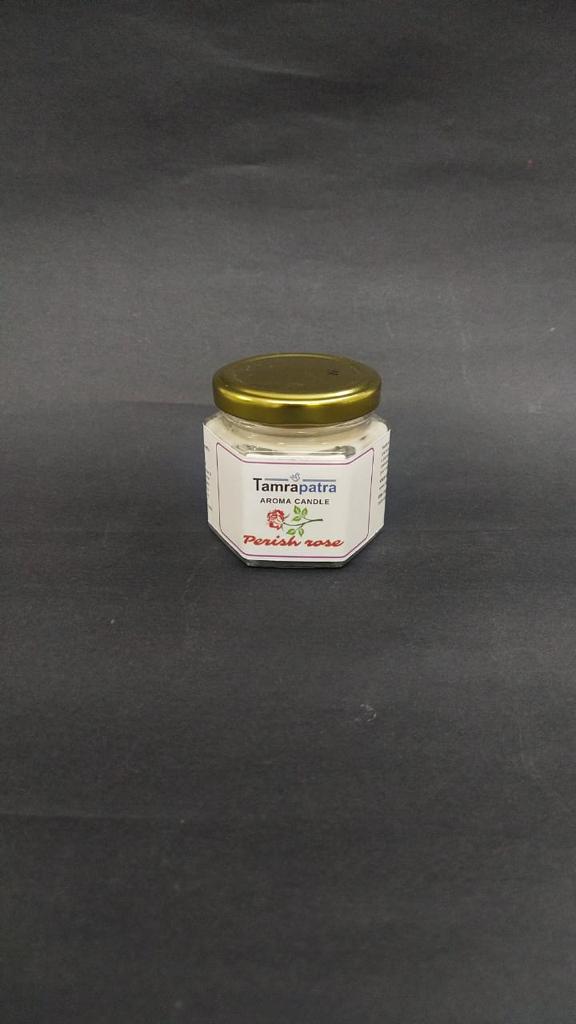 Aroma Scented Candles In hexagonal Shaped Glass Exclusive Range By Tamrapatra