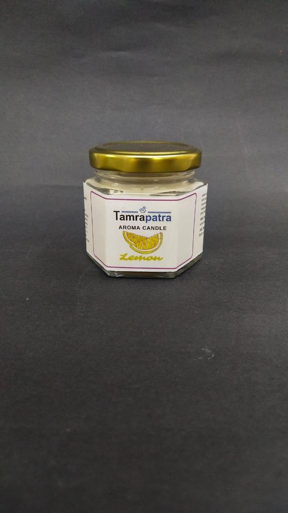 Aroma Scented Candles In hexagonal Shaped Glass Exclusive Range By Tamrapatra