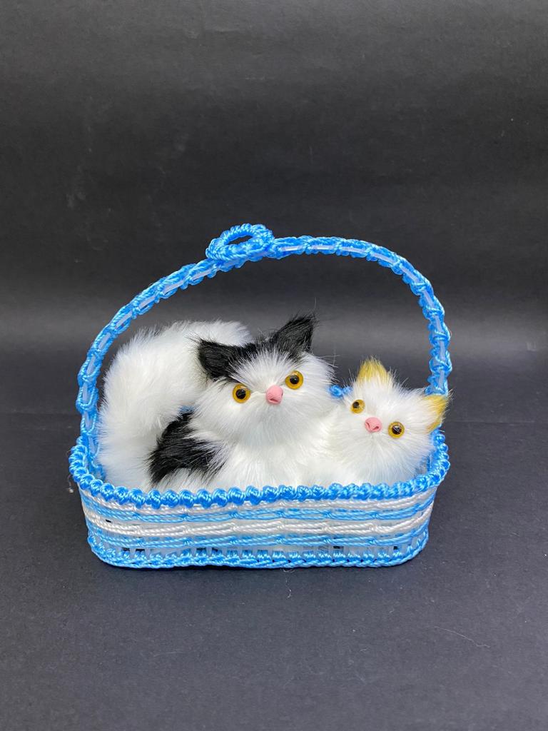 Cats In Colored Basket Stuffed Toys Colors New Hot Collection From Tamrapatra