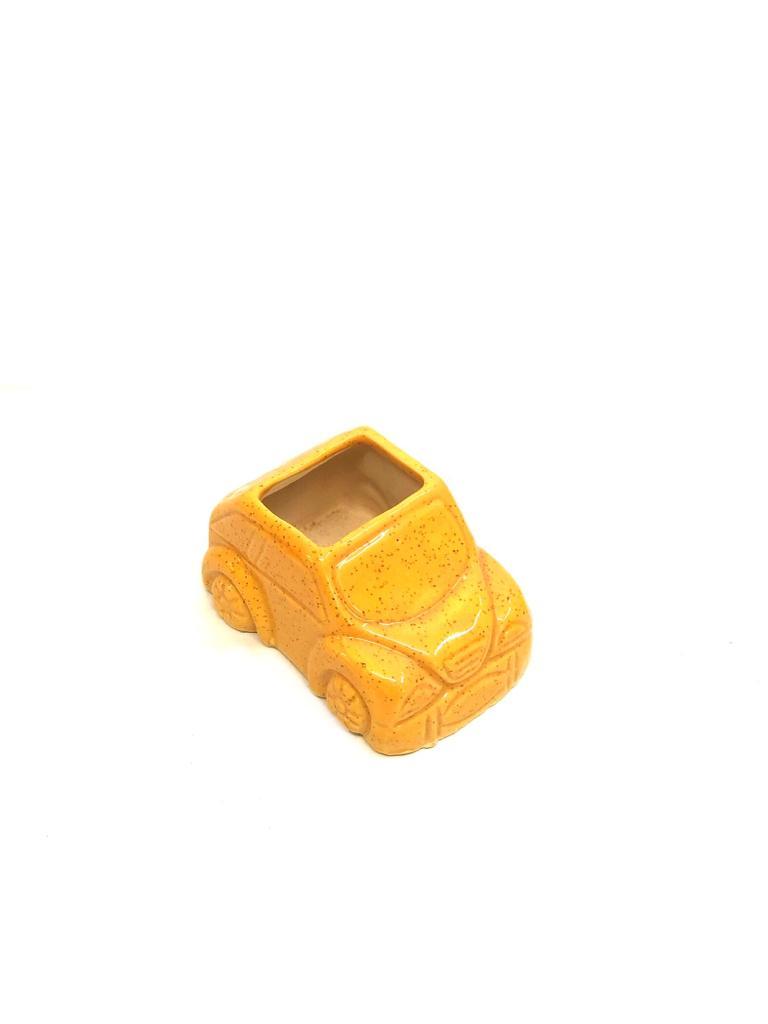 Car Design In Ceramic Pottery Huge Range Available With Plants Décor Tamrapatra