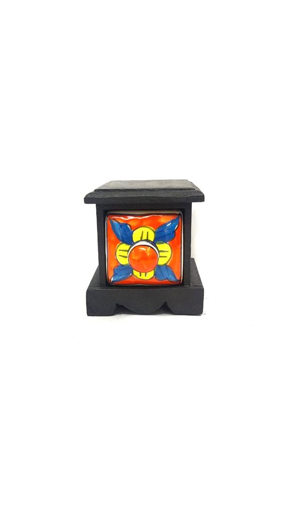 Ceramic Wooden Drawer Storage Single Black In Various Designs From Tamrapatra