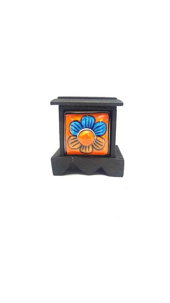 Ceramic Wooden Drawer Storage Single Black In Various Designs From Tamrapatra