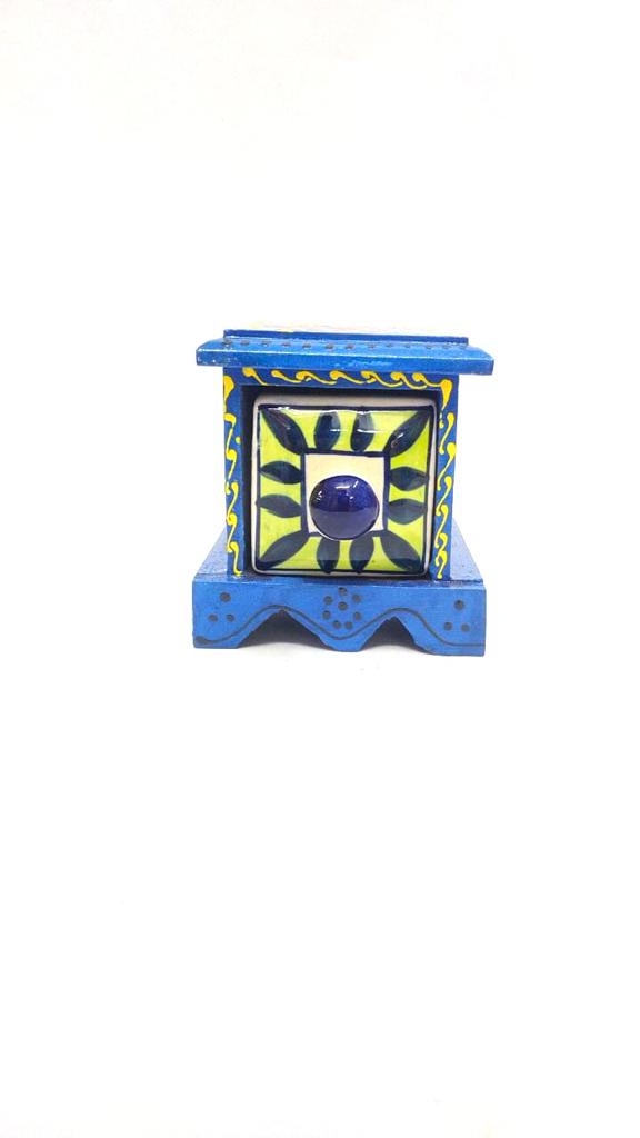 Hand Painted Single Designer Drawer Traditional Gifting Décor By Tamrapatra