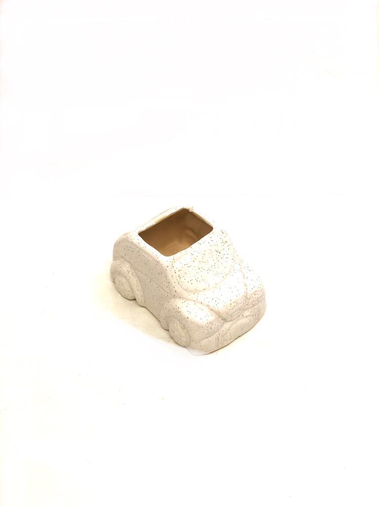 Car Design In Ceramic Pottery Huge Range Available With Plants Décor Tamrapatra