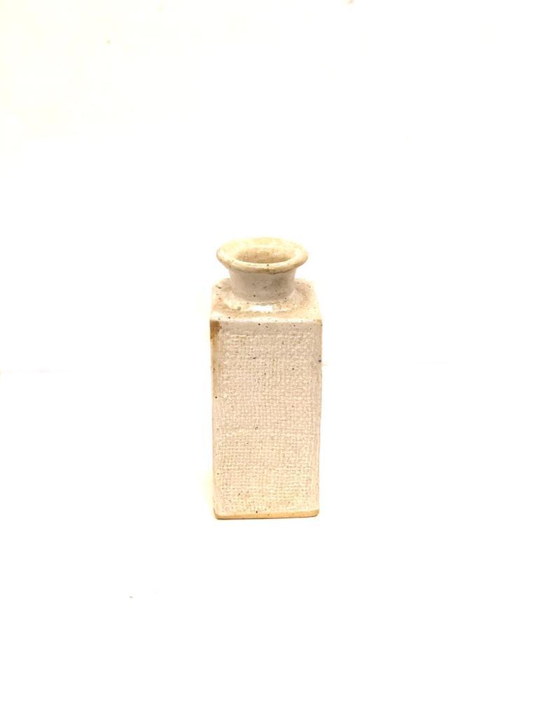 Vertical Standing Jute Styled Pots Handmade Ceramic Luxury Décor Tamrapatra