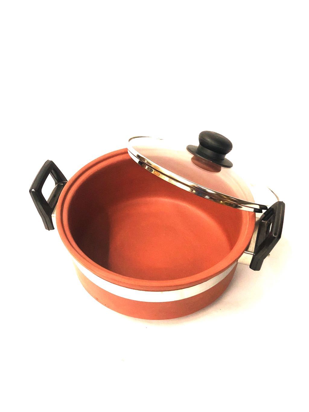 Round Base Cooking Pot Multipurpose Clay Utensils Exporter Tamrapatra - Tamrapatra