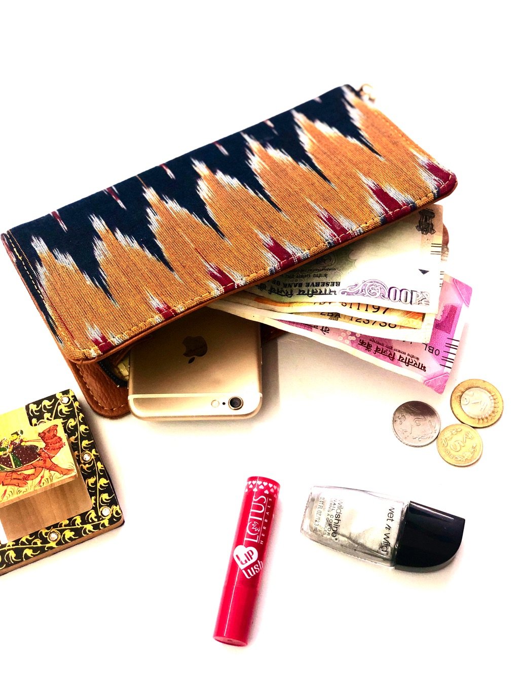 Designer Ikkat Clutch New Women's Fashion Accessories Tamrapatra