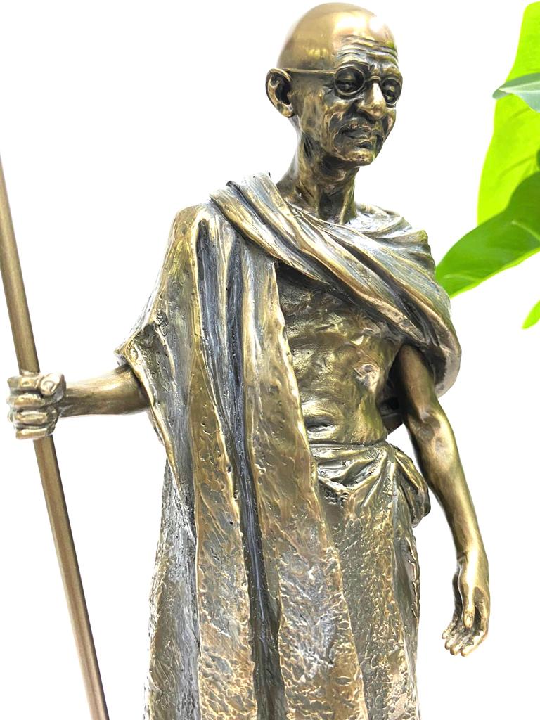 Mahatma Gandhiji Statue In Cold Bronze Idols Perfection Arts FromTamrapatra