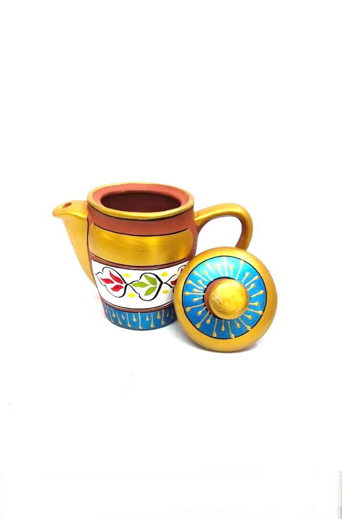 Hand Painted Designer Jug Set With New Options Of Kulhad & Glass From Tamrapatra