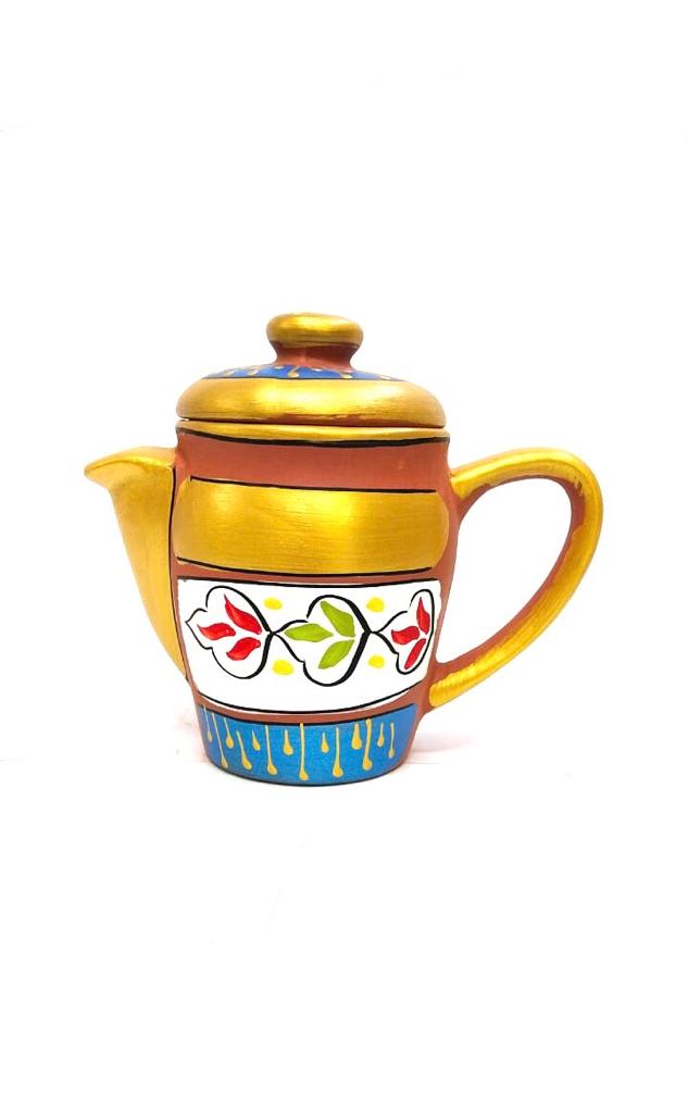 Hand Painted Designer Jug Set With New Options Of Kulhad & Glass From Tamrapatra