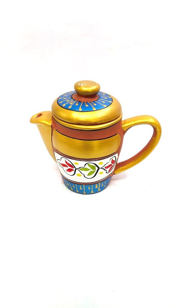 Hand Painted Designer Jug Set With New Options Of Kulhad & Glass From Tamrapatra