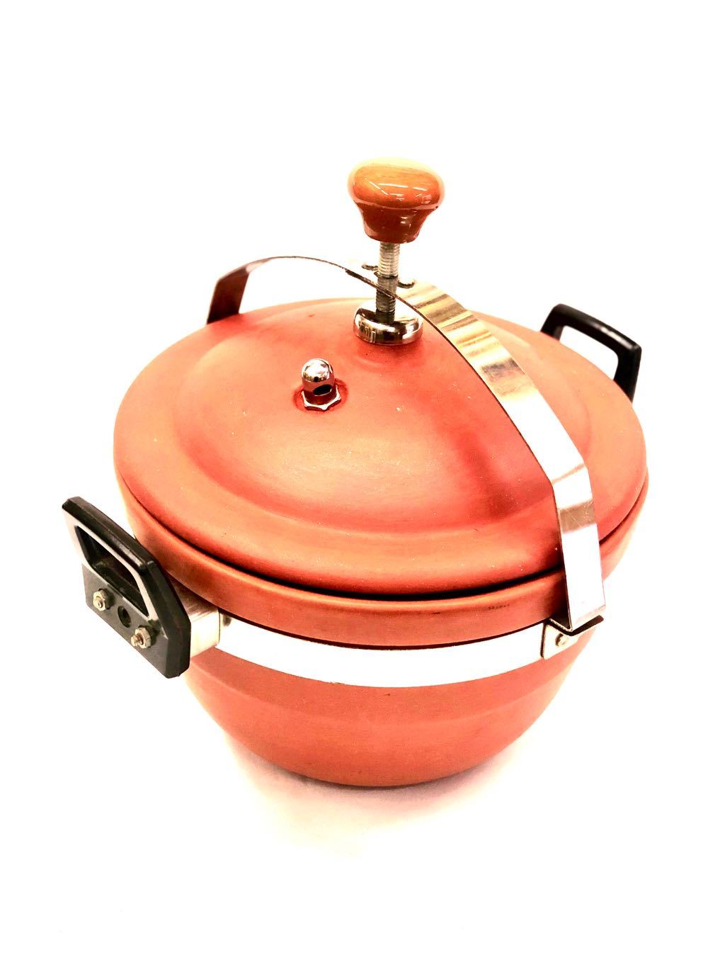 Earthen Pressure Cooker Safe &amp; Non Toxic Cooking Utensil Tamrapatra