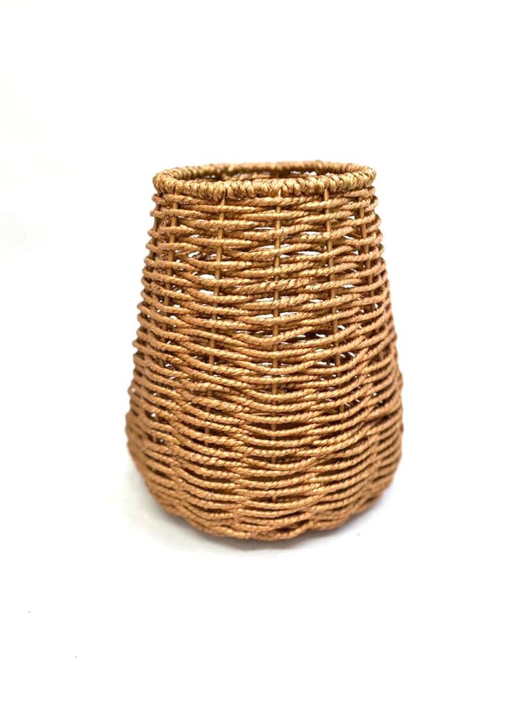 Jute Planters With Sturdy Metal Combination Various Shades From Tamrapatra