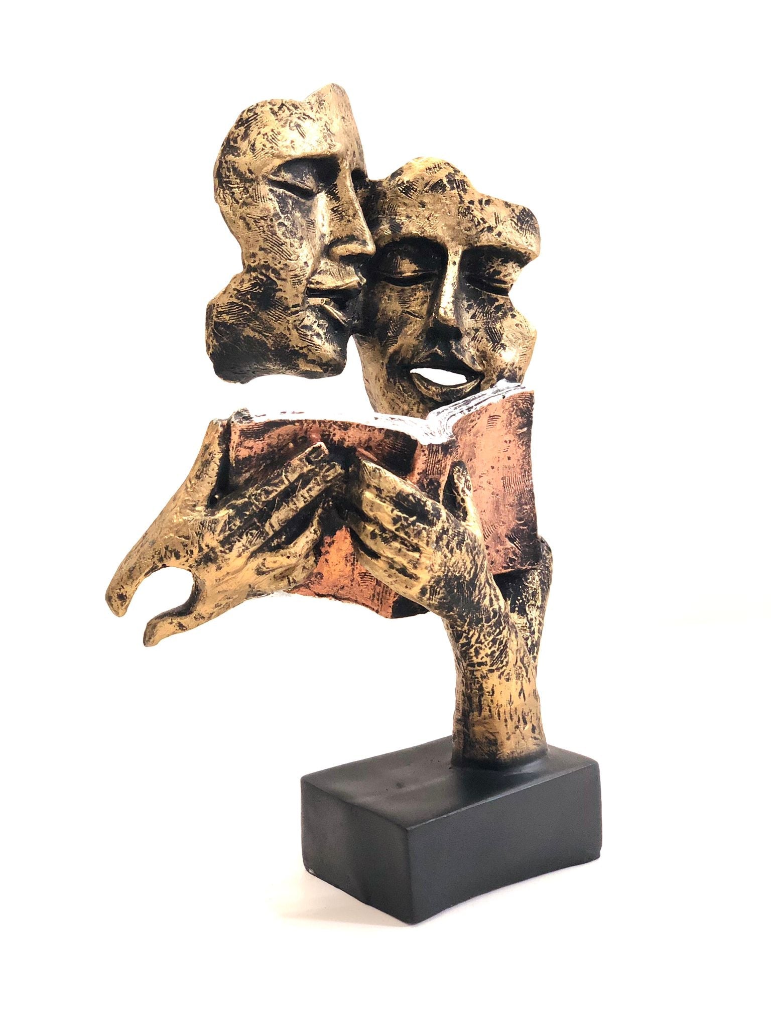 Couple Reading Book Lovers Theme Unique Artifacts Theme Statue By Tamrapatra