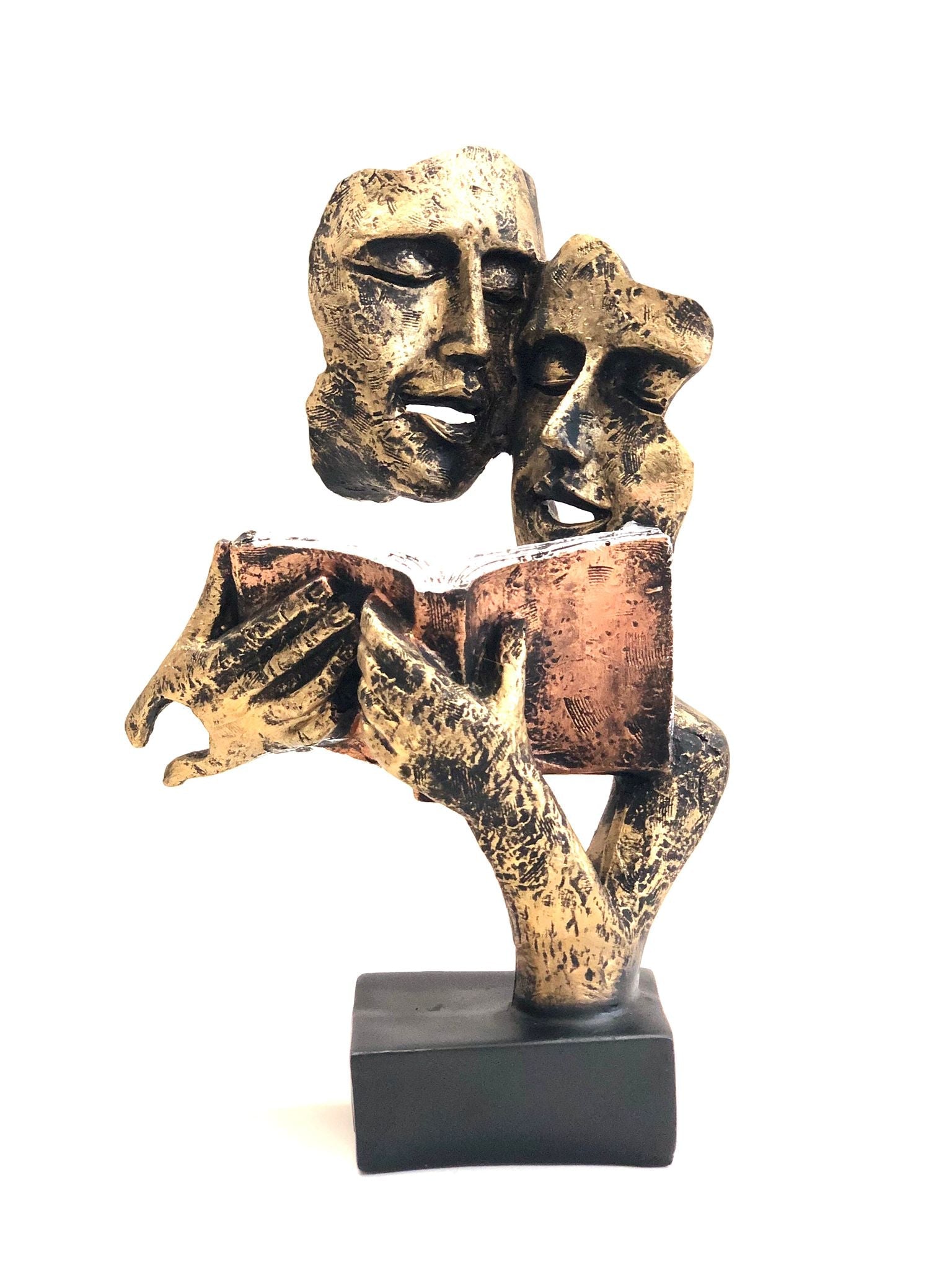 Couple Reading Book Lovers Theme Unique Artifacts Theme Statue By Tamrapatra