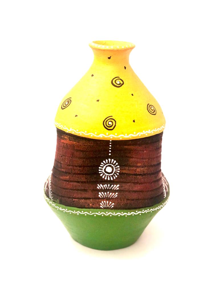 Shades Pots In Unusual Attractive Decoration Hand Painted Art By Tamrapatra