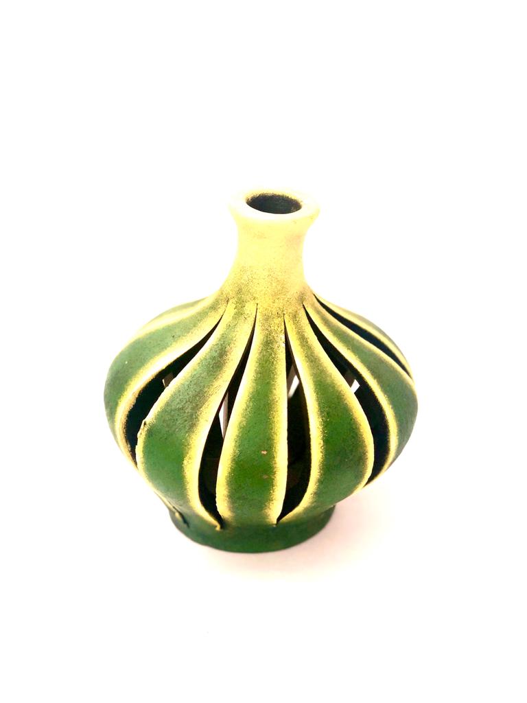 Shades Pots In Unusual Attractive Decoration Hand Painted Art By Tamrapatra