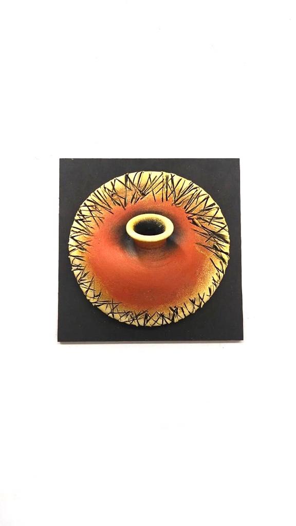 Shades Of Brown & Yellow Terracotta Pottery Studio Wall Hangings By Tamrapatra
