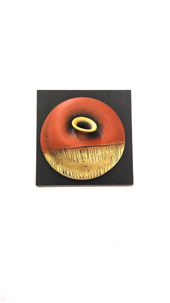 Shades Of Brown & Yellow Terracotta Pottery Studio Wall Hangings By Tamrapatra