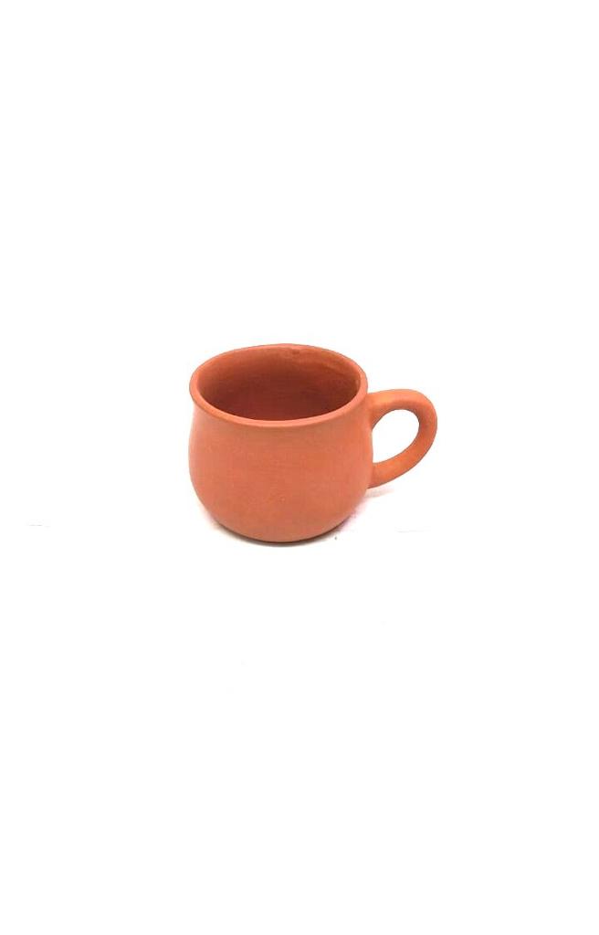 Terracotta Cup & Saucer Pack Of 6 Great For Tea/Coffee Use Dinning By Tamrapatra - Tamrapatra