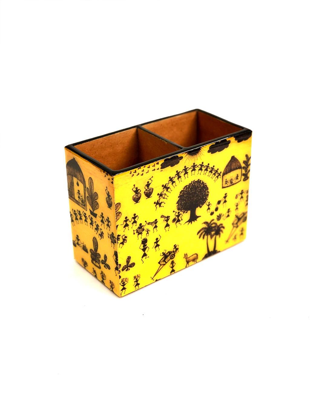 Multipurpose Holder Utility Enamel Printed With Various Designs Tamrapatra