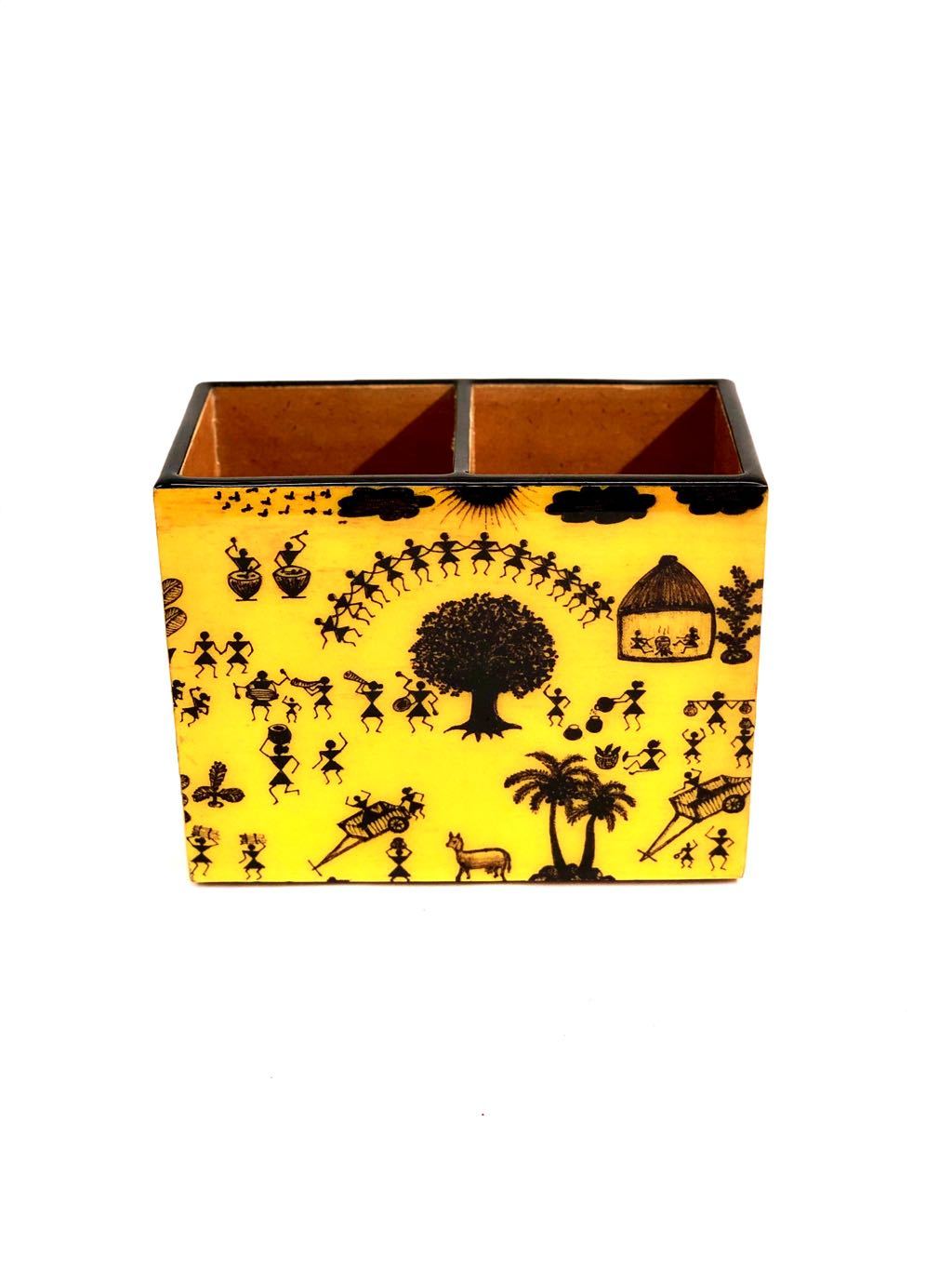 Multipurpose Holder Utility Enamel Printed With Various Designs Tamrapatra