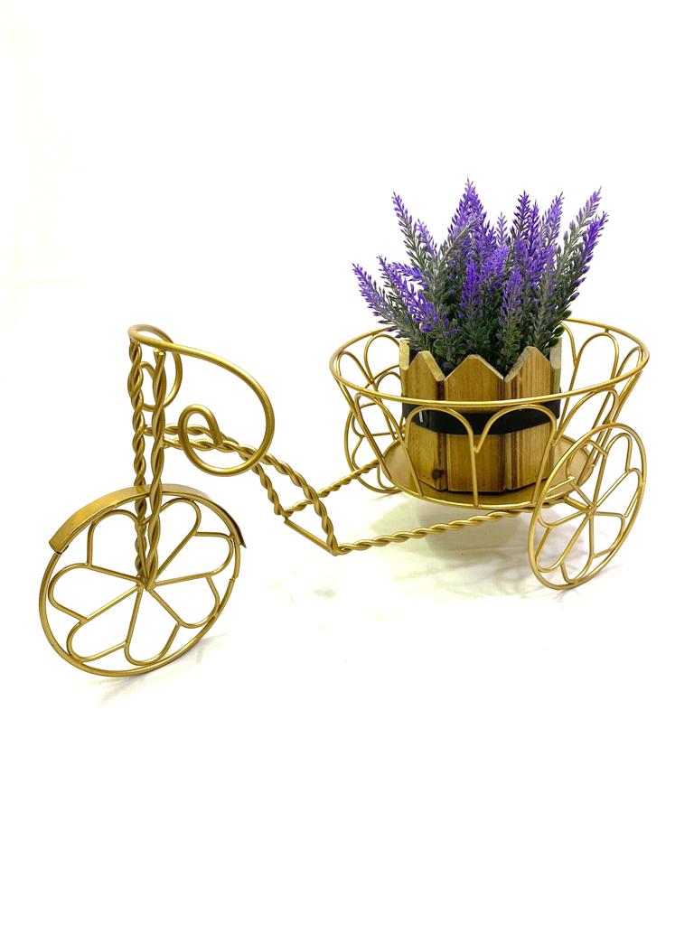 Metal Cycle Planters Basket Style Platters Multipurpose Exclusive At Tamrapatra