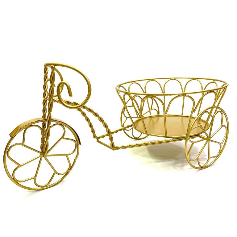 Metal Cycle Planters Basket Style Platters Multipurpose Exclusive At Tamrapatra - Tamrapatra