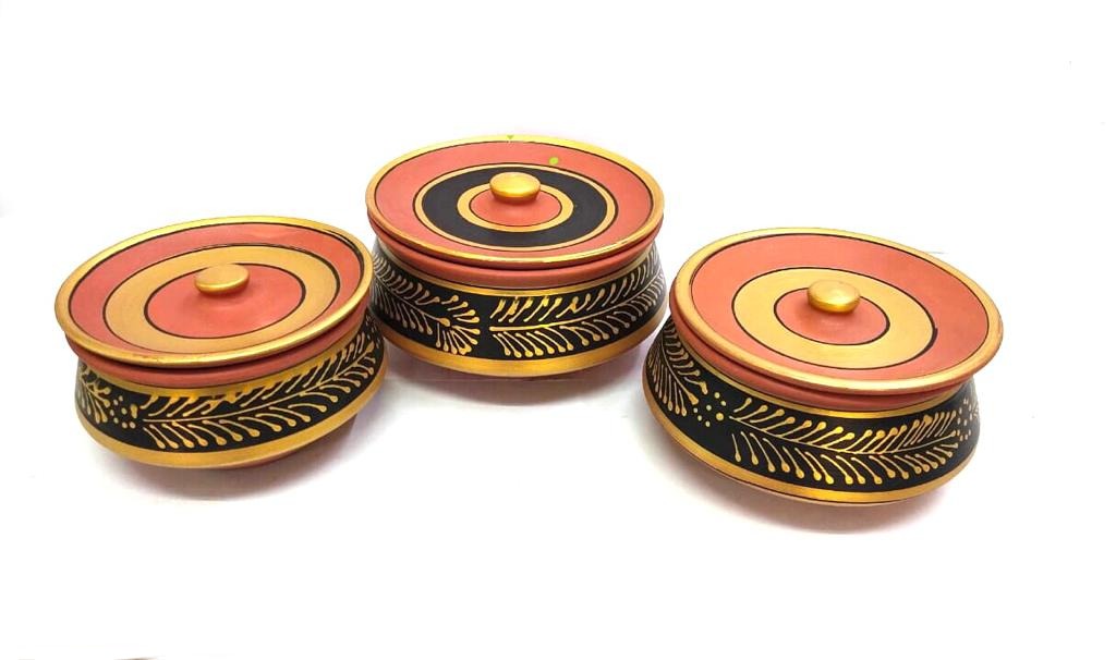Degchi Cooking Pots Hand Painted In New Variety & Sizes Only At Tamrapatra