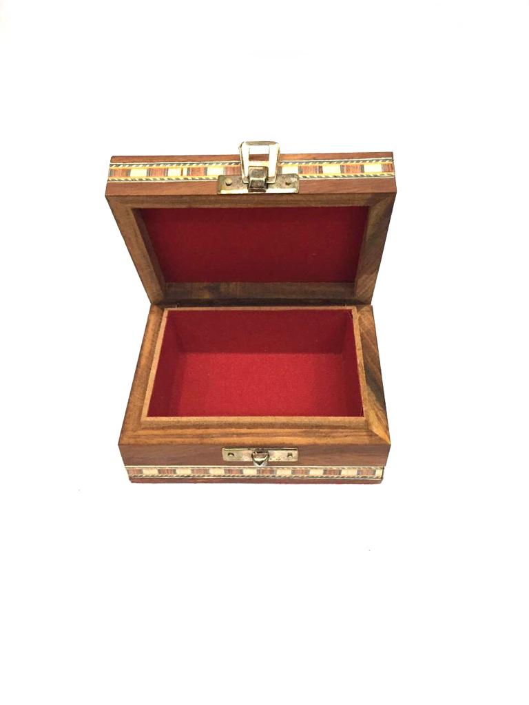 Designer Gemstone Jewelry Wooden Storage Box Beautiful Gifts By Tamrapatra