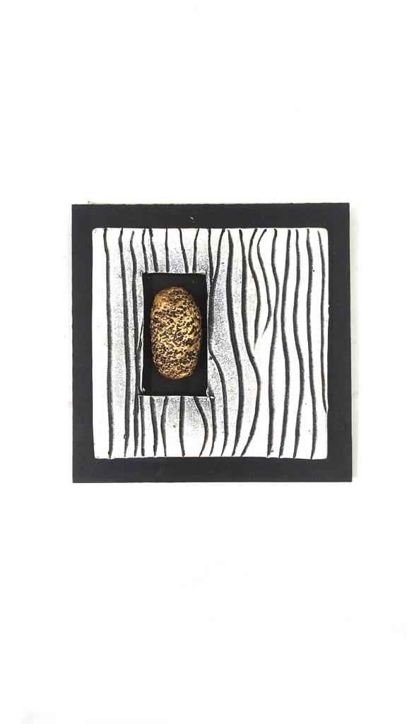 Stone Art Exclusive Wall Décor With Gray & Gold Combination From Tamrapatra