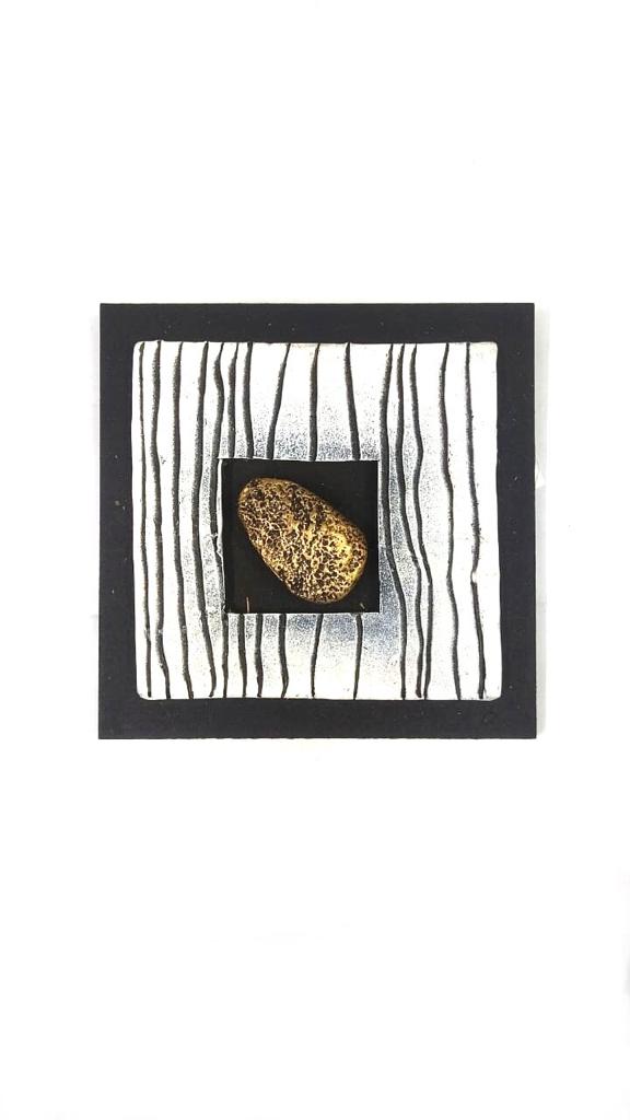 Stone Art Exclusive Wall Décor With Gray & Gold Combination From Tamrapatra