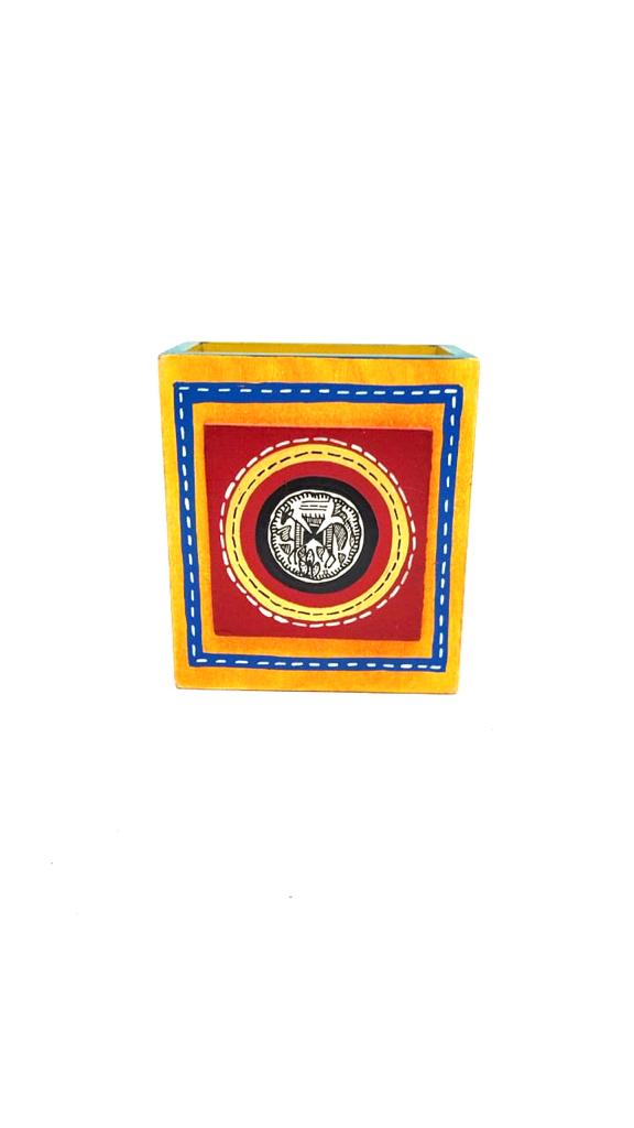 Pen Holder Hand Painted By Proficient Artists Corporate Gifts By Tamrapatra